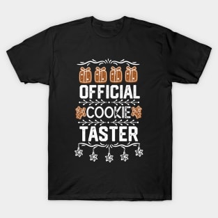 Christmas Sugar Cookies Funny Saying Gift Idea - Official Cookie Taster - Christmas Cookies Lovers Taster Jokes T-Shirt